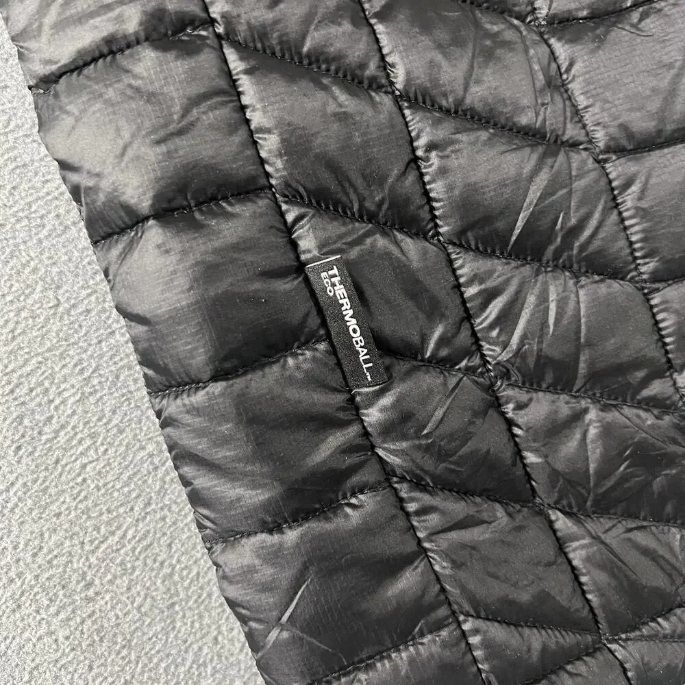 The North Face Vest Mens Large Black ThermoBall Eco Full Zip Puffer Outdoor